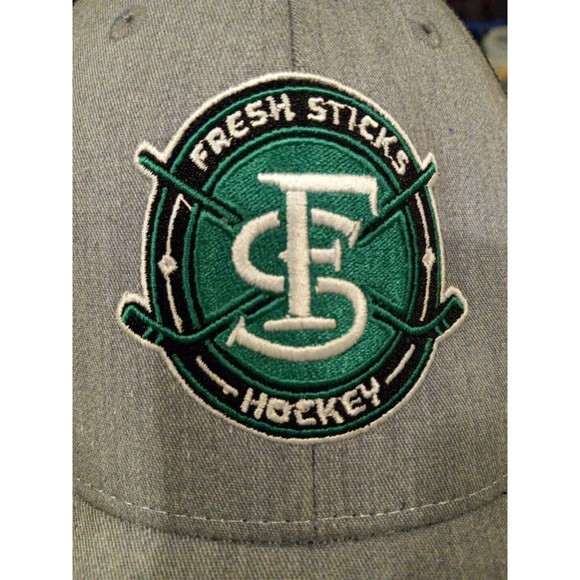Richardson Trucker Cap Stick Hockey Hat.. Gray SnapBack, 115-medium/large - Picture 5 of 10